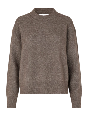Pull Col Rond Samsoe Samsoe Women Anour Major Brown
