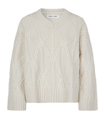 V-Neck Samsoe Samsoe Women Aline Clear Cream