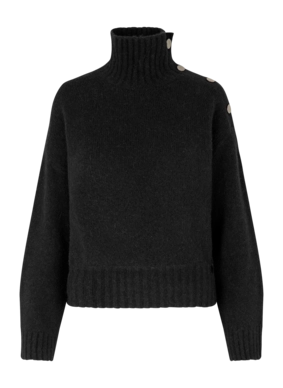 Pull Col Montant Samsoe Samsoe Women Mandie Black