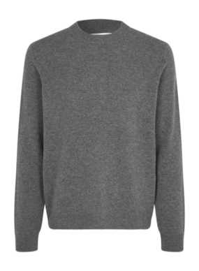 Pullover Samsoe Samsoe Isak Herren Dark Grey Mel.
