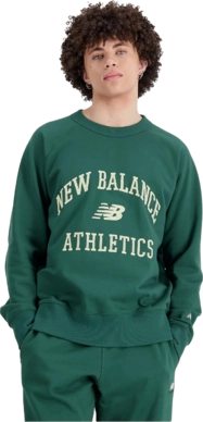 Pullover New Balance Athletics Varsity Fleece Crewneck Herren Nightwatch Green