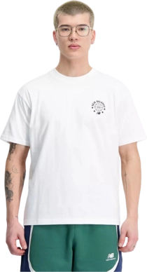 T-Shirt New Balance Hoops Essentials T-Shirt Herren White