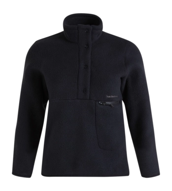 Jumper Peak Performance Women Fleece Snap T-Neck Black 2024