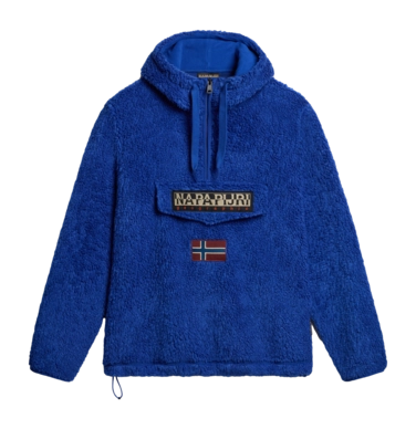 Jumper Napapijri Men T-Burgee Half Zip Hoody Blu Mazarin B5A