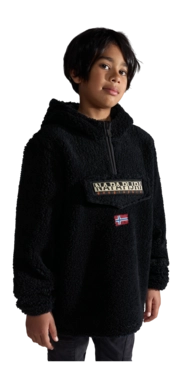 Pull Napapijri Enfant T-Burgee Half Zip Hoody Black 041