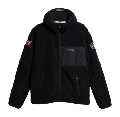 Zip Sweatshirt Napapijri Men Yupik Full Zip Hoody 3 Black 041