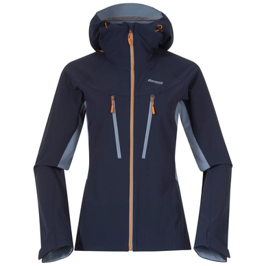 Jacke Bergans Cecilie Mountain Softshell Damen Navy Blue/Misty Sky Blue