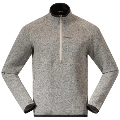 Pullover Bergans Kamphaug Knitted Half Zip Herren Chalk Sand