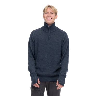 Trui Bergans Men Ulriken Light Merino Jumper Orion Blue