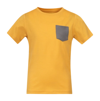 T-Shirt Bergans Kids Myske Wool Cloudberry Yellow