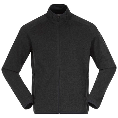 Zip Sweatshirt Bergans Men Kamphaug Knitted Dark Shadow Grey