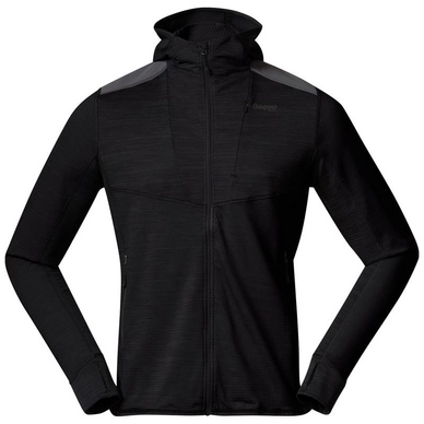 Sweatjacke Bergans Rabot Active Mid Hood Herren Black