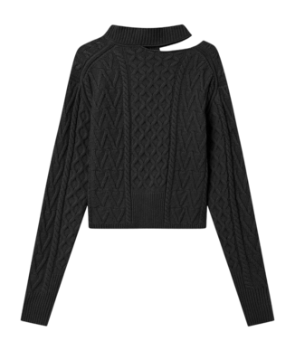 12331004-4080 - Tania Aran knit jumper - 1004 Dark grey - Extra 1-_no-bg