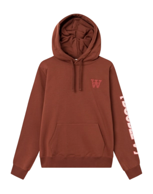 Sweatshirt Wood Wood Unisex Ash Sleeve Print Autumn Red