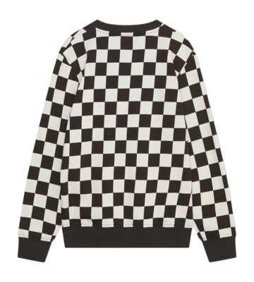 10275601-2424 - Tye checkered sweatshirt - 0040 Off-white-black coffee AOP - Extra 1-_no-bg