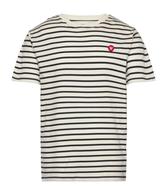 T-Shirt Wood Wood Ace Unisex Off White Black Stripes