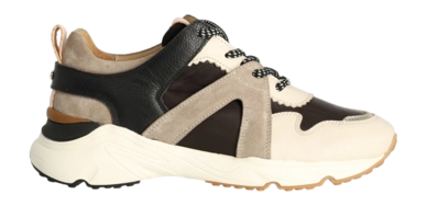 Baskets Fred de la Bretoniere Femme Bowi Low Black/Sand