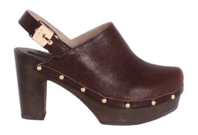 Sandaal Scholl Women Miami Clog B/S Dark Brown