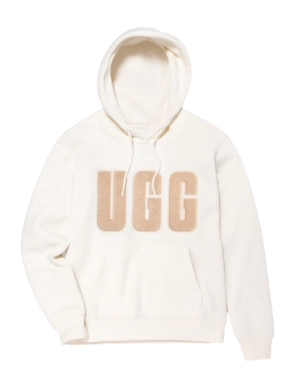 Pull à Capuche UGG Femme Rey Uggfluff Logo Nimbus/Sand