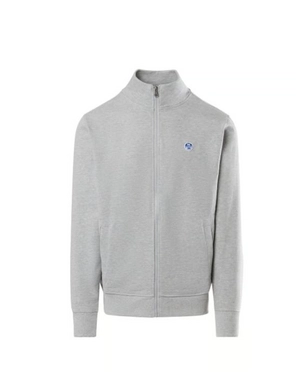 Gilet North Sails Homme Full Zip Sweatshirt With Logo Grey Melange