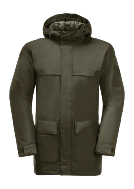 Jacket Jack Wolfskin Men Winter Camp Parka Island Moss