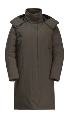 Veste Jack Wolfskin Femme Luisenplatz Coat Cold Coffee