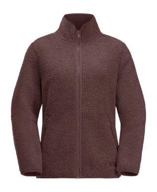 Zip Sweatshirt Jack Wolfskin Women High Curl Boysenberry
