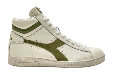 Baskets Diadora Homme Game L High Waxed Suede Pop White Fern