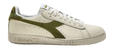 Baskets Diadora Hommes Game L Low Waxed Suede Pop White Fern