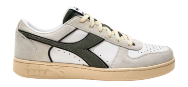 Diadora Men Magic Basket Low Suede Leather White Dark Forest