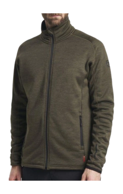 Trui Tenson Txlite Midlaye Zip Men Dark Olive