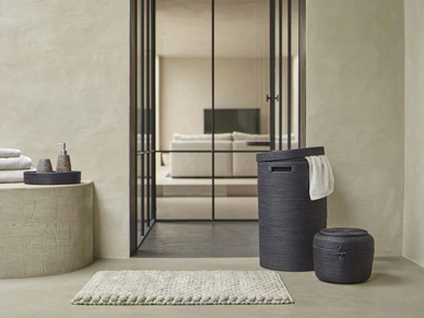 4---London Bath towel - Cino Tray Round - Conor accessories - Nomad Bath mat - Cino Storage basket_1