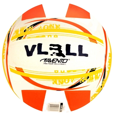 Balle de Volley de Plage Avento Caoutchouc Orange Blanc
