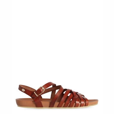 Fred de la Bretoniere Women Clover Natural Dyed Smooth Leather Cognac