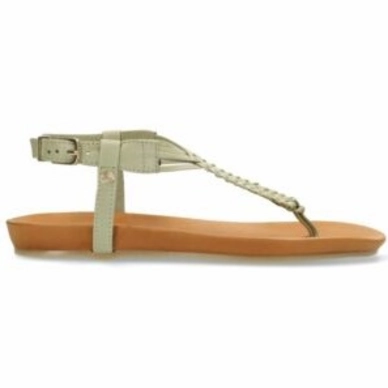 Fred de la Bretoniere Women Clover Woven Leather Mint Green