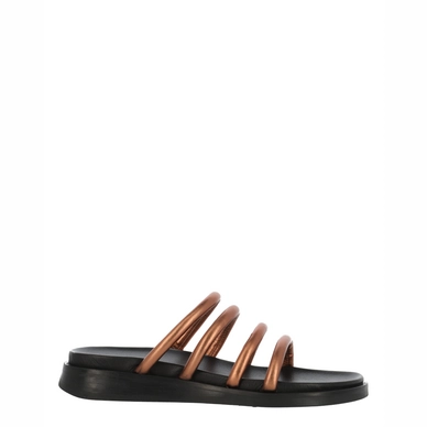Fred de la Bretoniere Women Carrara Metallic Nappa Leather Copper