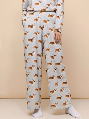 Weite Hose Snurk Damen Corgi Time