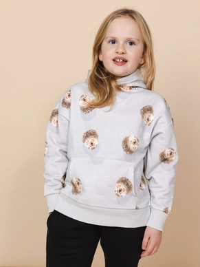 Hoodie Snurk Kids Hedgy Grey