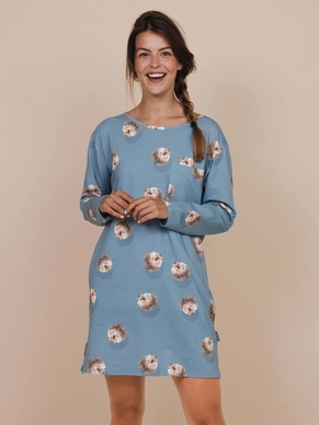 Long Sleeve Dress Snurk Women Hedgy Blue