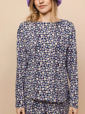 Long Sleeve Shirt Snurk Women Daisy Dusk