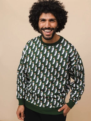Oversized Sweater Snurk Unisex Penguin Xmas