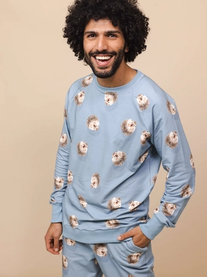 Pullover Snurk Herren Hedgy Blue