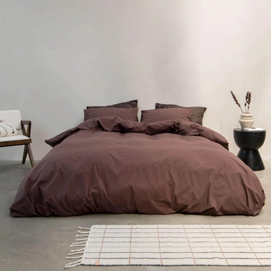Dekbedovertrek Snurk Dark Brown Flanel