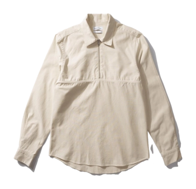 Shirt Edmmond Studios Men Zipped Shirt Plain Beige 2023
