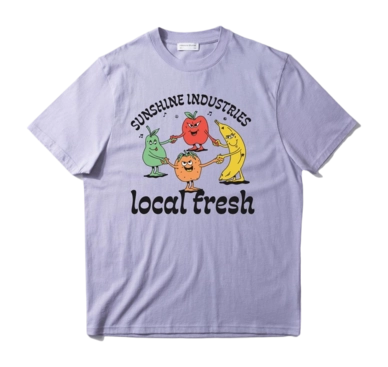 T-Shirt Edmmond Studios Men Local Fresh Plain Purple 2023