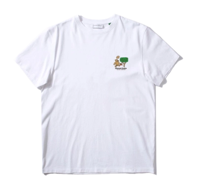 T-Shirt Edmmond Studios Men Oso Y Madroño Plain White