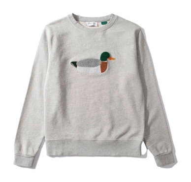 Sweatshirt Edmmond Studios Men Duck Hunt Plain Grey Melange 2023