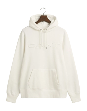 Pull à Capuche GANT Homme Embossed Sweat Eggshell