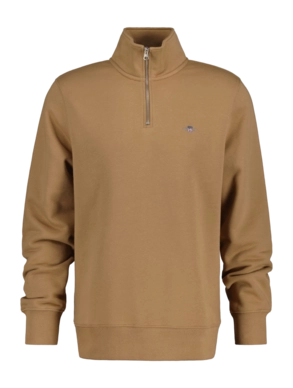 Pull GANT Homme Shield Half Zip Sweat Chaud Khaki