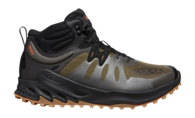 Wanderschuhe Keen Zionic Mid Wp Herren Dark Olive Scarlet Ibis